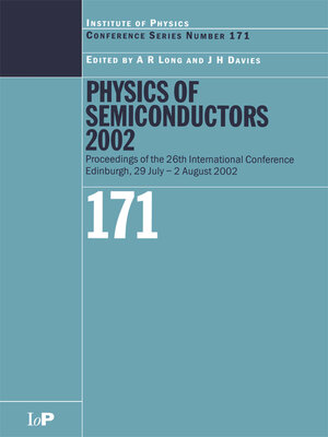 cover image of Physics of Semiconductors 2002